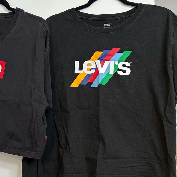 Levi cropped short sleeve tees - Size Large - Black - Picture 2 of 4